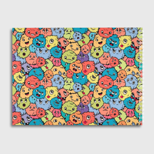 Альбом для рисования Monsters funny multicolored - фото 2