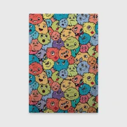 Обложка для автодокументов Monsters funny multicolored