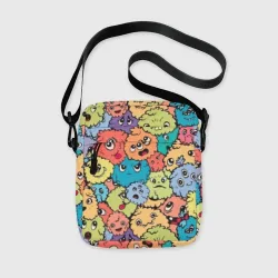 Сумка через плечо 3D Monsters funny multicolored