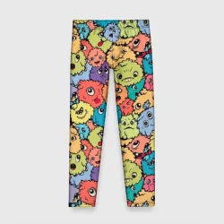 Детские леггинсы 3D Monsters funny multicolored