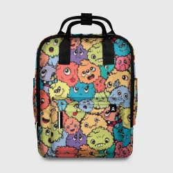 Сумка-рюкзак 3D Monsters funny multicolored