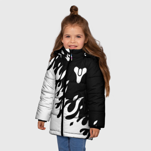 Зимняя куртка для девочек 3D Destiny, цвет черный - фото 3
