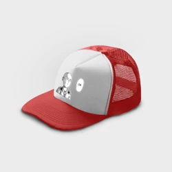 Кепка тракер с сеткой Чёрный Сайтама - окей - фото 2