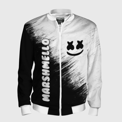 Мужской бомбер 3D Marshmello 3 Фото 01 Мужской бомбер 3D Marshmello 3 Фото 01