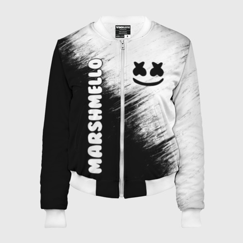 Женский бомбер 3D Marshmello 3 Фото 01 Женский бомбер 3D Marshmello 3 Фото 01
