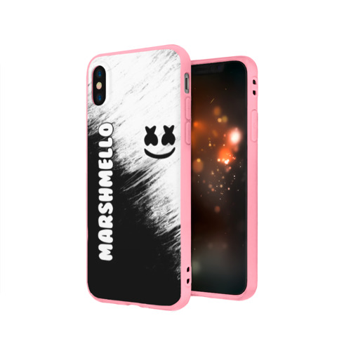 Чехол для iPhone X матовый Marshmello 3 - фото 3