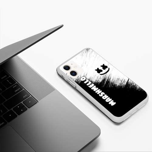 Чехол для iPhone 11 матовый Marshmello 3 Фото 01 Чехол для iPhone 11 матовый Marshmello 3 Фото 01