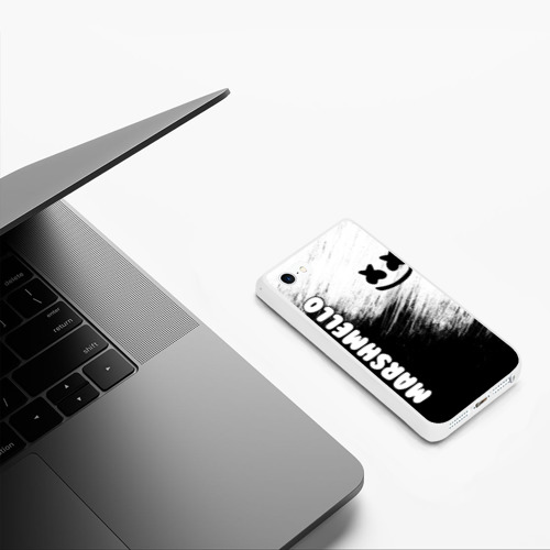 Чехол для iPhone 5/5S матовый Marshmello 3 Фото 01 Чехол для iPhone 5/5S матовый Marshmello 3 Фото 01