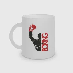 Кружка матовая стеклянная Boxing