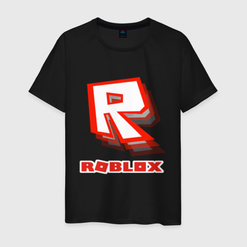 Мужская футболка хлопок Roblox, цвет черный