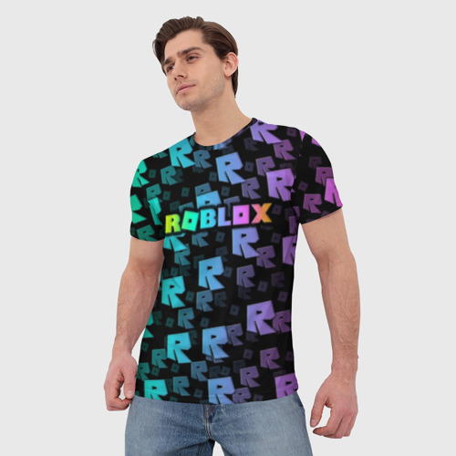 Мужская футболка 3D Roblox, цвет 3D печать - фото 3