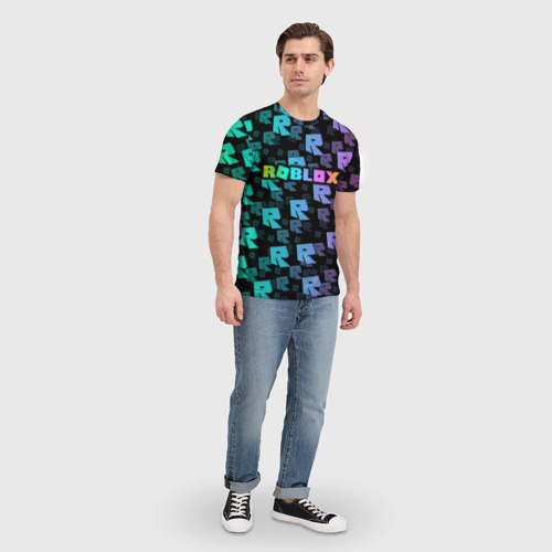 Мужская футболка 3D Roblox, цвет 3D печать - фото 5