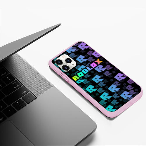 Чехол для iPhone 11 Pro Max матовый Roblox, цвет розовый - фото 5