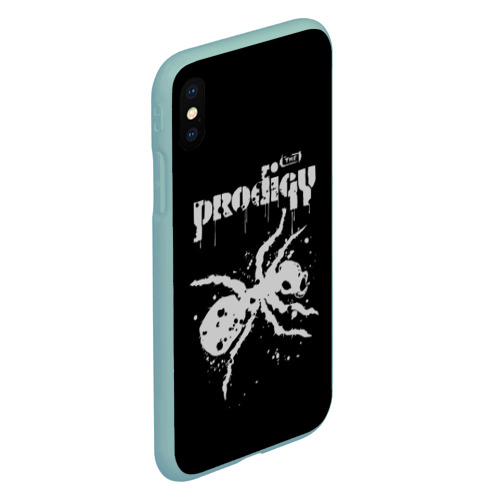 Чехол для iPhone XS Max матовый The Prodigy The Ant, цвет мятный - фото 3