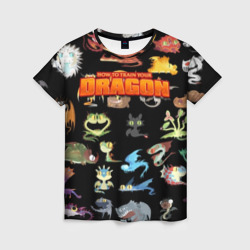 Женская футболка 3D How to Train Your Dragon
