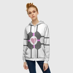 Женская толстовка 3D на молнии Куб Компаньон - фото 2