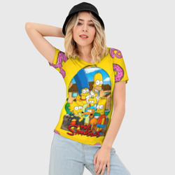 Женская футболка 3D Slim Симпсоны 2 - фото 2
