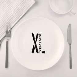 Набор: тарелка + кружка Очень большой - девиз - фото 2