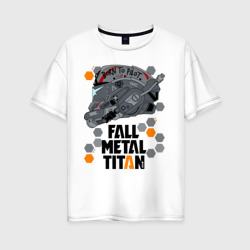 Женская футболка хлопок Oversize Titanfall