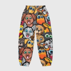 Женские джоггеры оверсайз 3D Веселые собаки