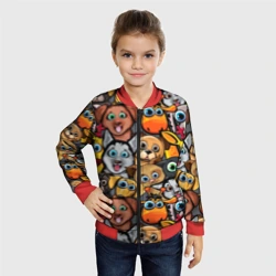 Детский бомбер 3D Веселые собаки - фото 2