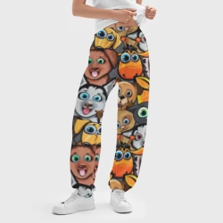 Женские джоггеры оверсайз 3D Веселые собаки - фото 2
