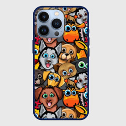 Чехол для iPhone 13 Pro Веселые собаки