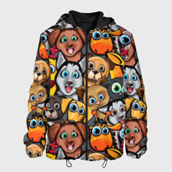 Мужская куртка 3D Веселые собаки
