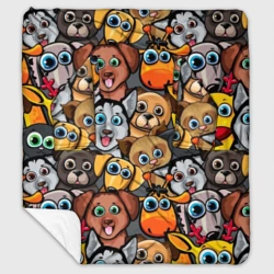 Плед с рукавами Веселые собаки