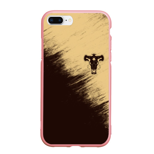 Чехол для iPhone 7Plus/8 Plus матовый Черный Клевер - Черный Бык, цвет баблгам