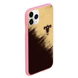 Чехол для iPhone 11 Pro Max матовый Черный Клевер - Черный Бык - фото 2