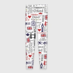 Леггинсы 3D Лондон коллаж