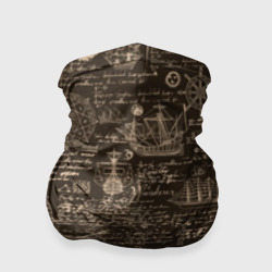 Бандана-труба 3D Старая рукопись путешественника