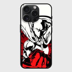 Чехол силиконовый для Apple iPhone 15 Pro матовый Сайтама Saitama