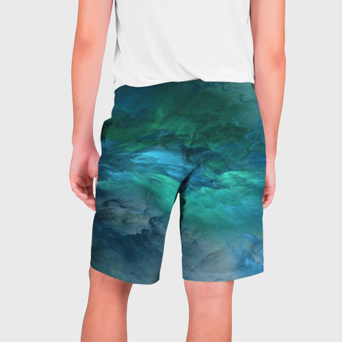 Мужские шорты 3D Изумрудные Облака, цвет 3D печать - фото 2