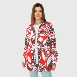 Женская рубашка oversize 3D Каратэ киокушинкай - эмблемы - фото 2