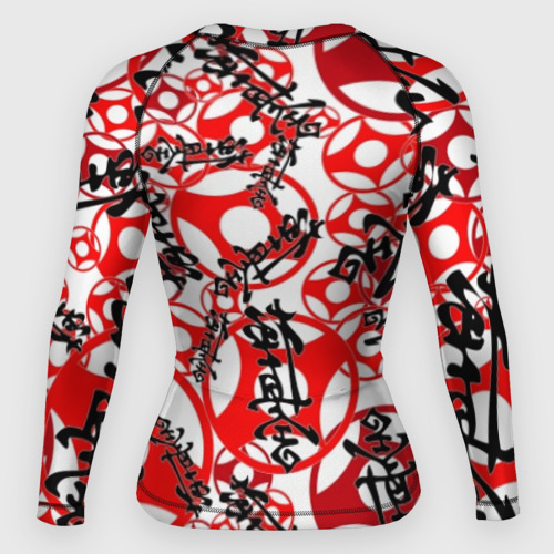 Женский рашгард 3D Каратэ киокушинкай - эмблемы, цвет 3D печать - фото 2