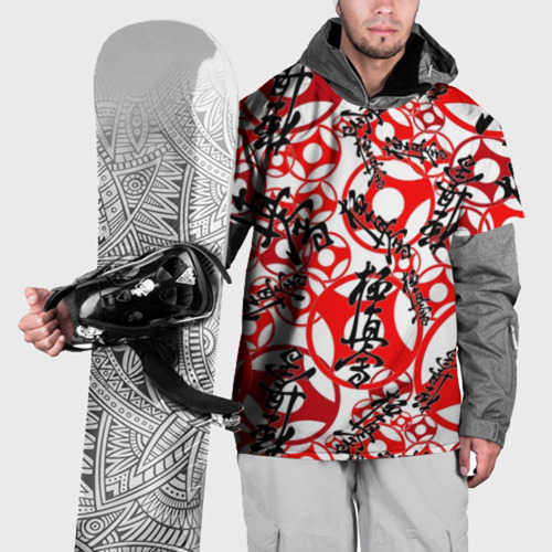 Накидка на куртку 3D Каратэ киокушинкай - эмблемы, цвет 3D печать