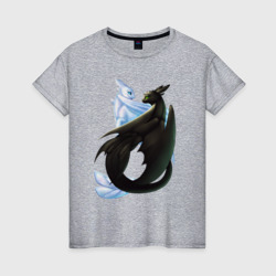 Женская футболка хлопок Как приручить дракона