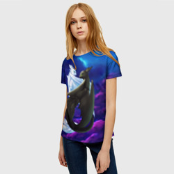 Женская футболка 3D Как приручить дракона - фото 2