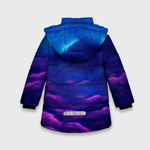 Зимняя куртка для девочек 3D Как приручить дракона, цвет черный - фото 2