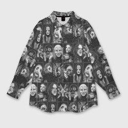 Мужская рубашка oversize 3D Slipknot