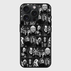Чехол силиконовый для Apple iPhone 15 Pro матовый Slipknot