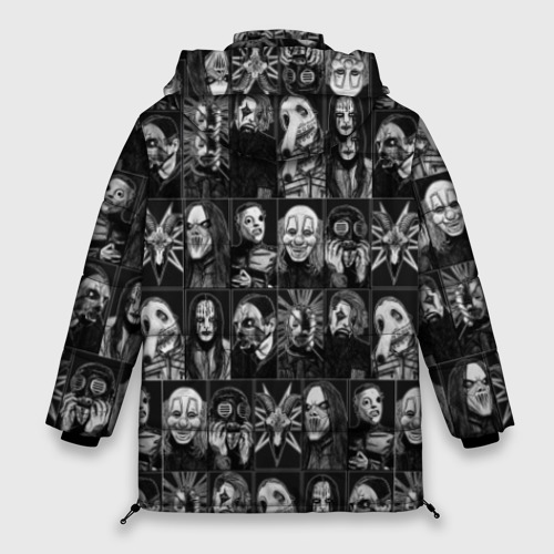 Женская зимняя куртка Oversize Slipknot, цвет красный - фото 2