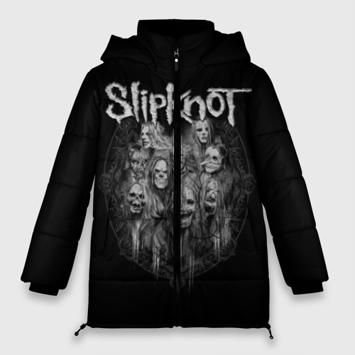 Женская зимняя куртка Oversize Slipknot, цвет черный