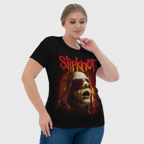 Женская футболка 3D с принтом Slipknot, фото #4