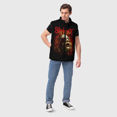 Мужской жилет утепленный 3D Slipknot, цвет черный - фото 5