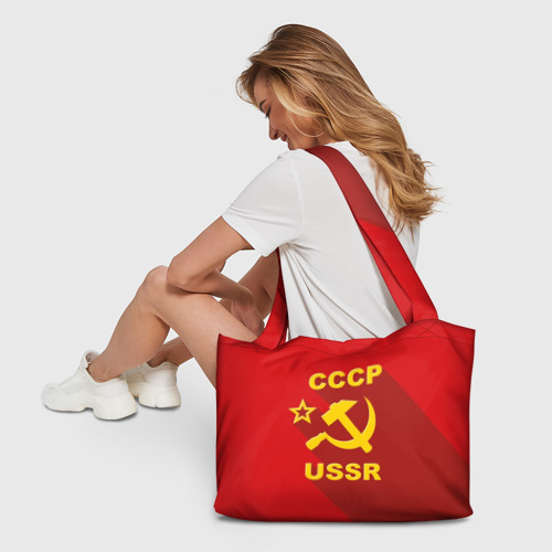 Пляжная сумка 3D СССР - серп молот - фото 6