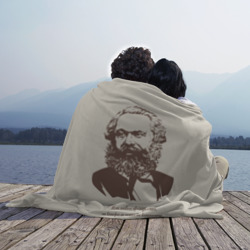 Плед 3D Карл Маркс - знаменитая цитата - фото 2