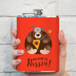 Фляга Welcome to Russia bear - фото 2